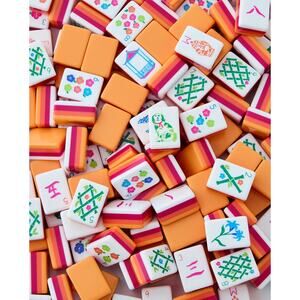 Oh My Mahjong Sunset Tiles (160) + Dice + Guides + Original Box